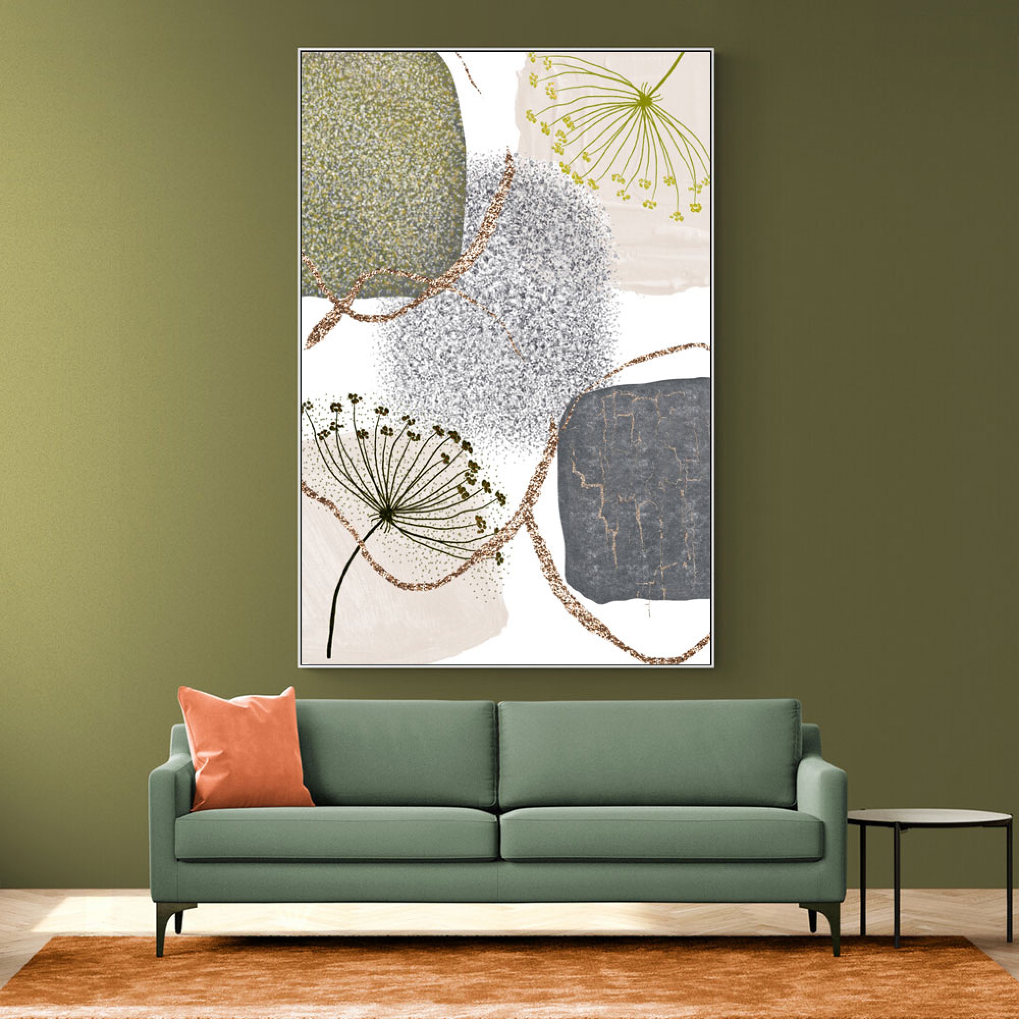 Green Grey 1 Wall Art